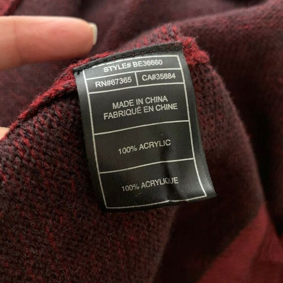 BB Dakota red split back oversized sweater size XS - Picture 4 of 12